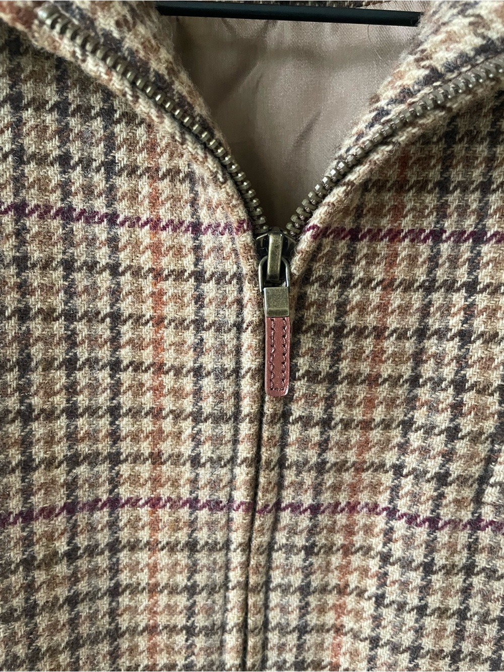 Lauren Ralph Lauren Equestrian Vintage Houndstooth Coat RARE - Picture 9 of 9